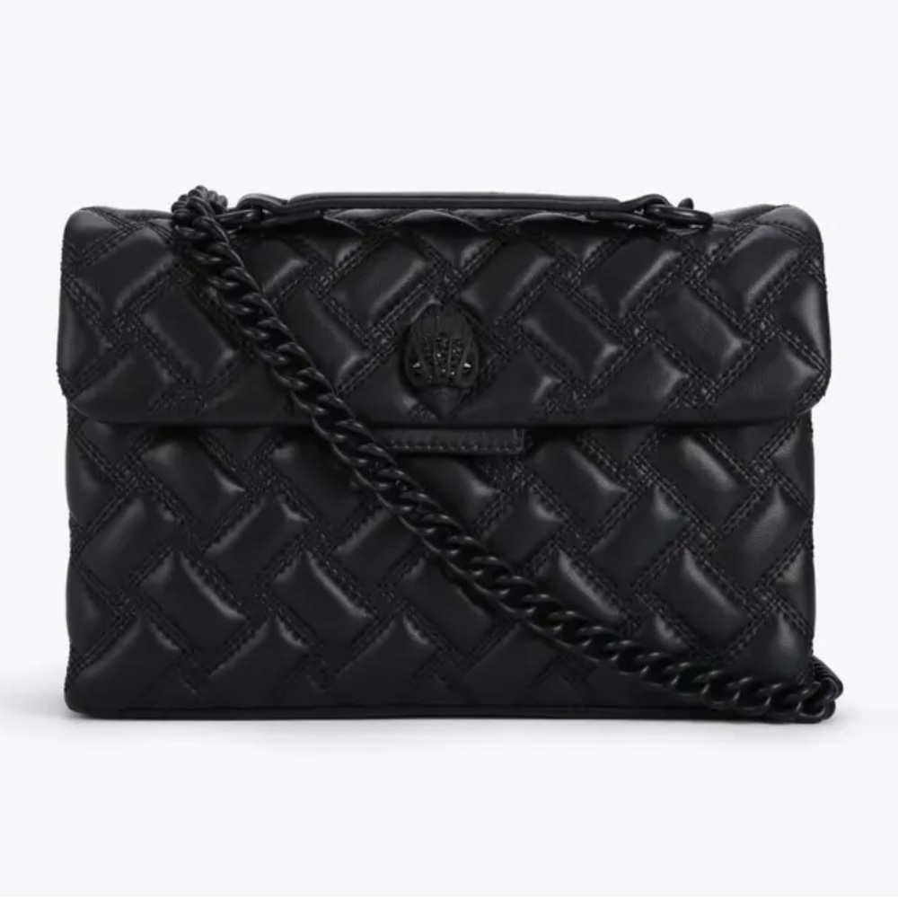 Kurt Geiger Black Quilted Chain Bag